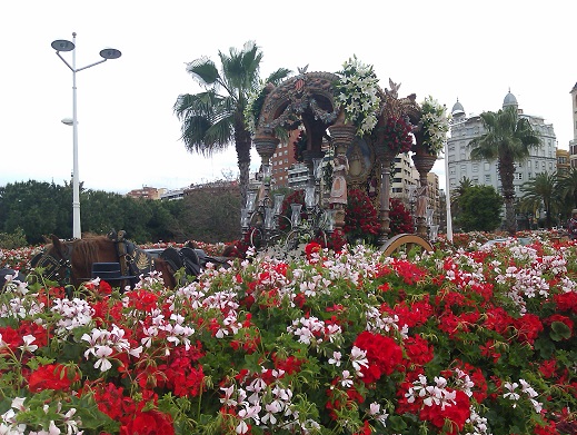 Carreta en el Puente de las Flores